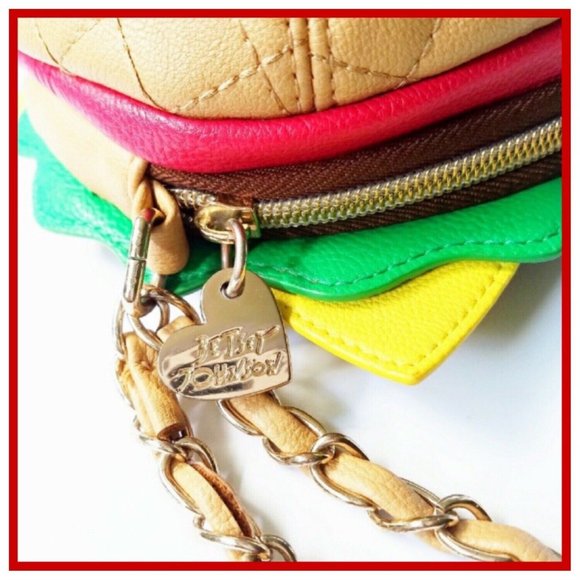 NWT Betsey Johnson NICE BUNS HAMBERGER WRISTLET - Picture 7 of 11